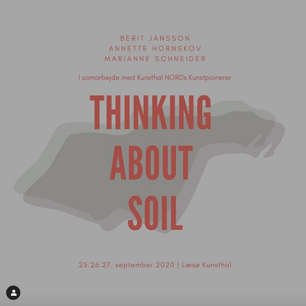 Plakat for projektet Thinking about soil 